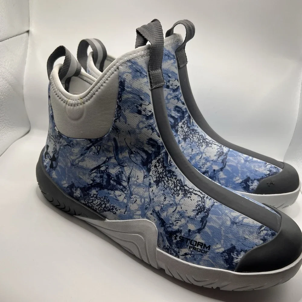 Under Armour Shoreman Deck Shoes Boots Storm Fishing 3028673 Men's Camo 8 Water‎